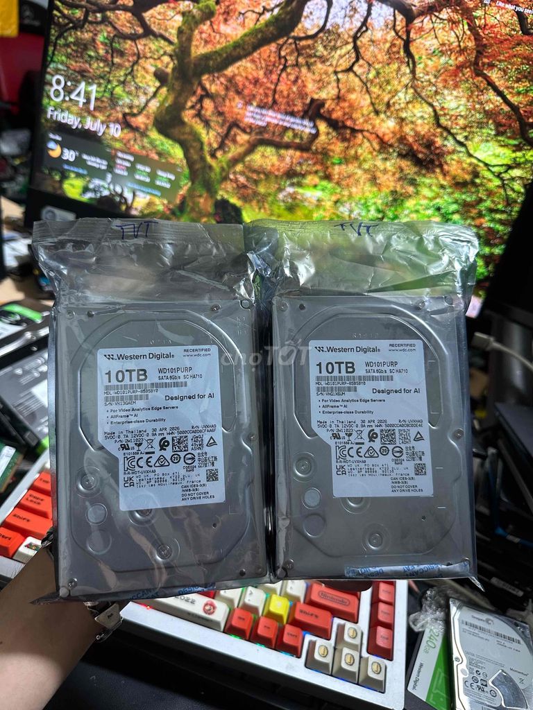 Ổ cứng HDD Western Digital WD101PURP 10TB Mới 100%. Mua bán Linh kiện (RAM, Card...) tại Thành phố Thủ Đức Tp Hồ Chí Minh được đăng bởi Trịnh Văn Thuận hình 1