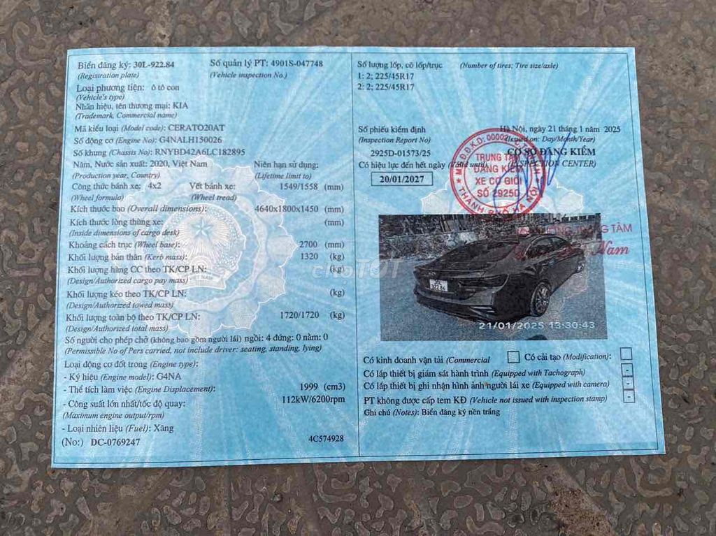 Kia Cerato 2020 2.0 AT Premium  - 55000 km. Mua bán Ô tô tại Quận Thanh Xuân Hà Nội được đăng bởi Nguyen van Nam hình 9