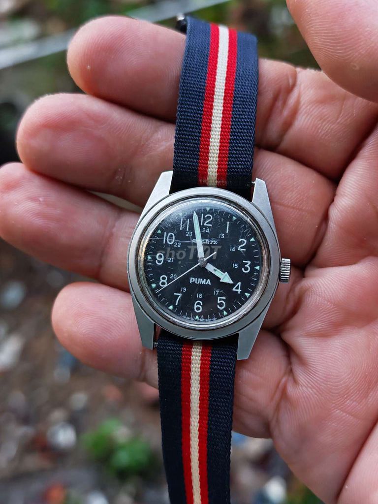 Đồng hồ Puma Pilot Máy Nhật Đen. Mua bán Đồng hồ tại Thành phố Nha Trang Khánh Hòa được đăng bởi ĐỒNG HỒ SI hình 1