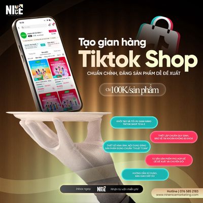 Khởi tạo và đăng sản phẩm lên Tiktok Shop. Dịch vụ tại Huyện Bình Chánh Tp Hồ Chí Minh được đăng bởi Nice Nine