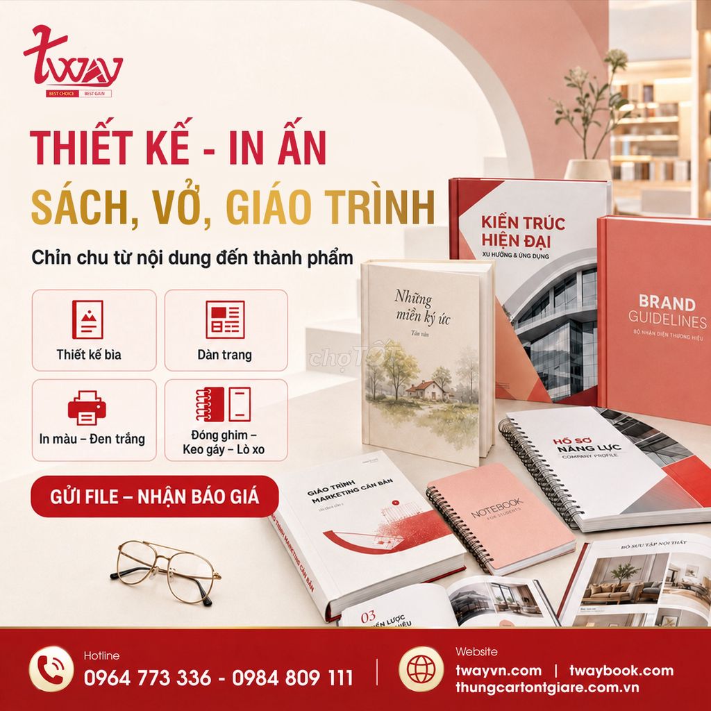 Dịch vụ in ấn TWAY Sách, Vở, Giáo trình. Dịch vụ tại Quận Nam Từ Liêm Hà Nội được đăng bởi Pham Lan Anh hình 1