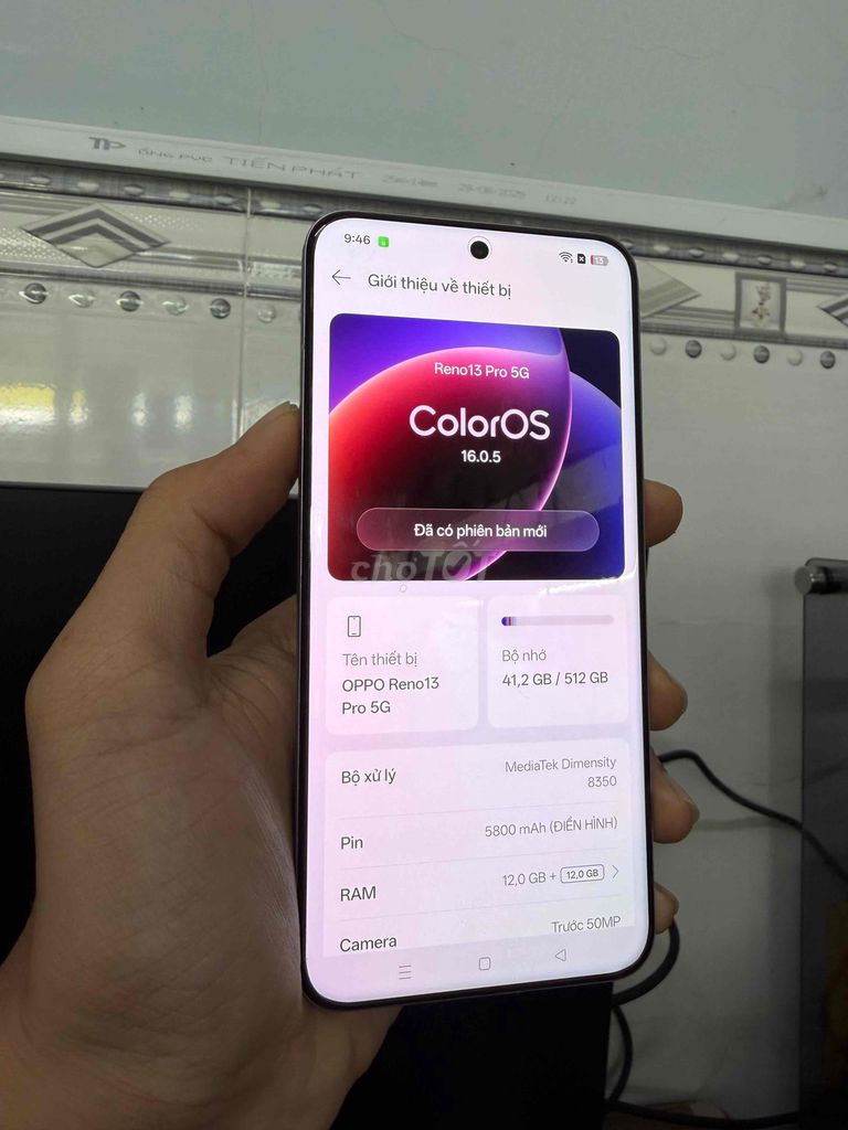 Oppo Reno 13 Pro 5G 12GB/512GB Tím nhạt. Mua bán Điện thoại tại Huyện Châu Thành Đồng Tháp được đăng bởi Điện Thoại Giá Tốt hình 1