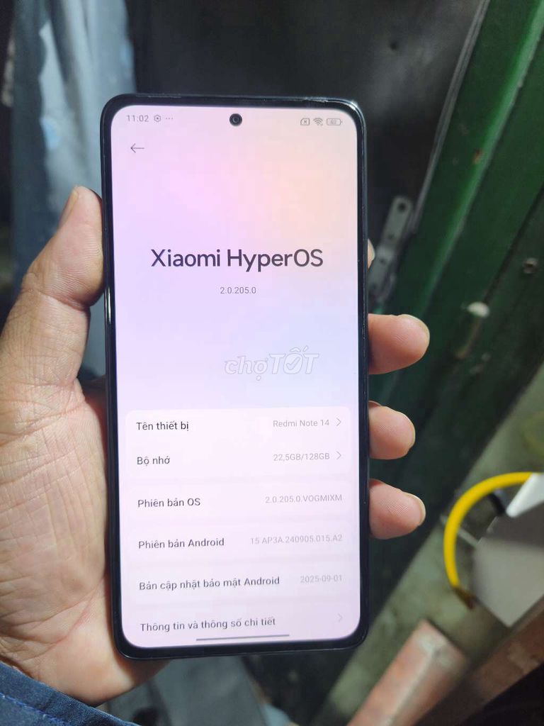 Xiaomi Redmi Note 14 128GB Đen. Mua bán Điện thoại tại Quận Nam Từ Liêm Hà Nội được đăng bởi Hoàng Đông hình 1