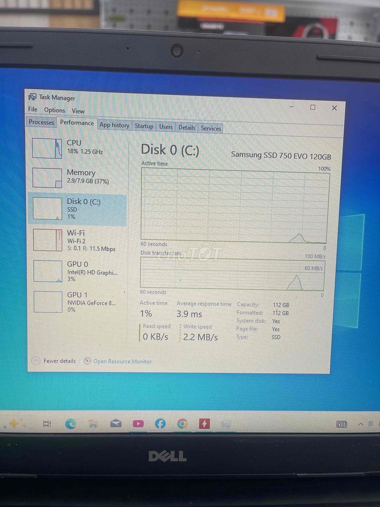 Laptop Dell Inspiron 3542 i5 8GB/128GB