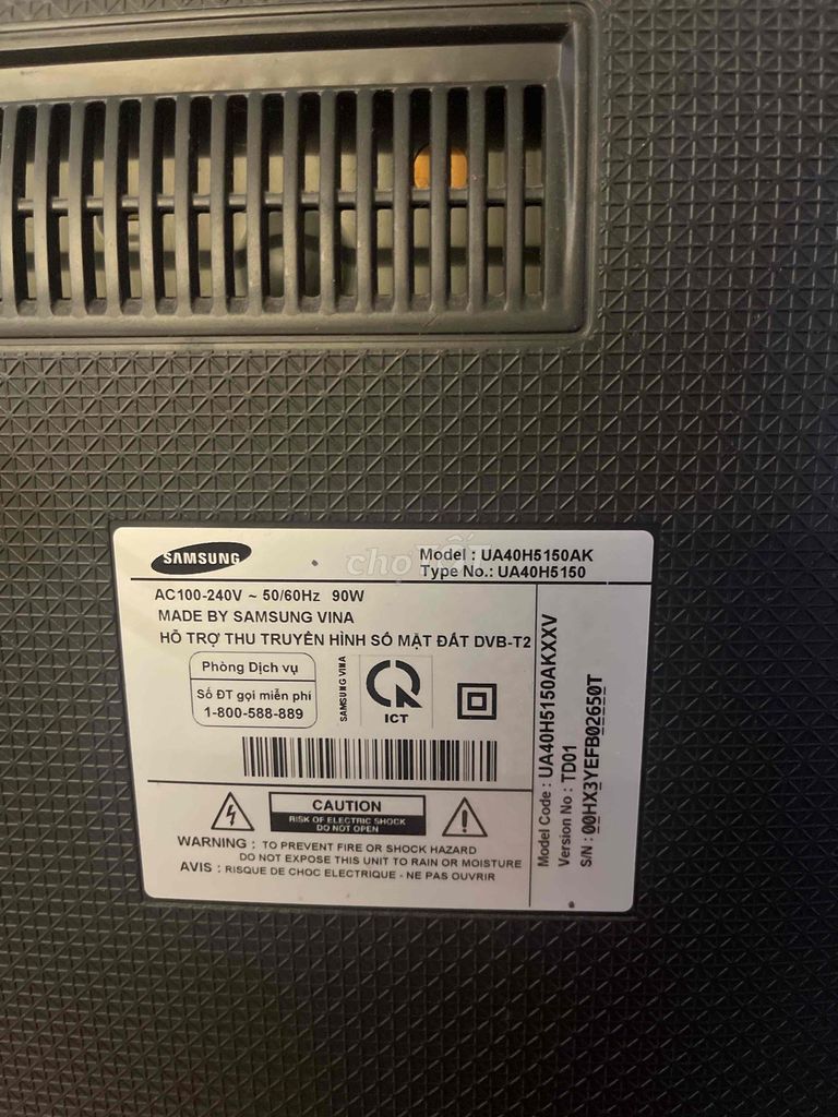 Tivi Samsung 40 inch UA40H5150 – 1.3 triệu (có fix. Mua bán Tivi, Âm thanh tại Quận Cầu Giấy Hà Nội được đăng bởi Pham Duy Duc hình 1