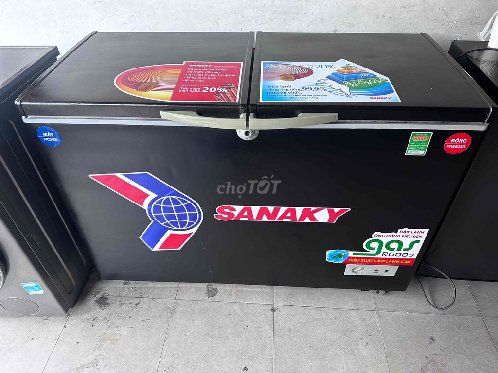 Tủ đông mát Sanaky 300l Đen R600 2 ngăn. Mua bán Tủ lạnh tại Thành phố Biên Hòa Đồng Nai được đăng bởi Đl Hoàng Anh hình 1
