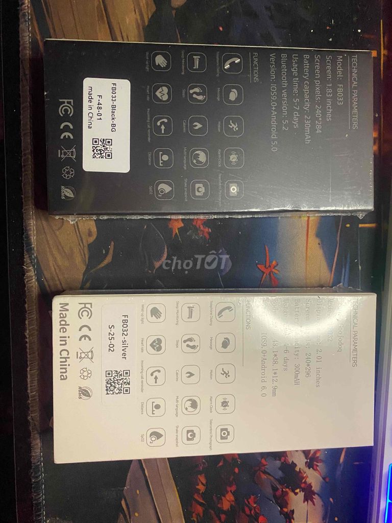 Đồng hồ thông minh FB033 Đen. Mua bán Thiết bị đeo thông minh tại Thành phố Thủ Dầu Một Bình Dương được đăng bởi GOOJODOQ hình 1