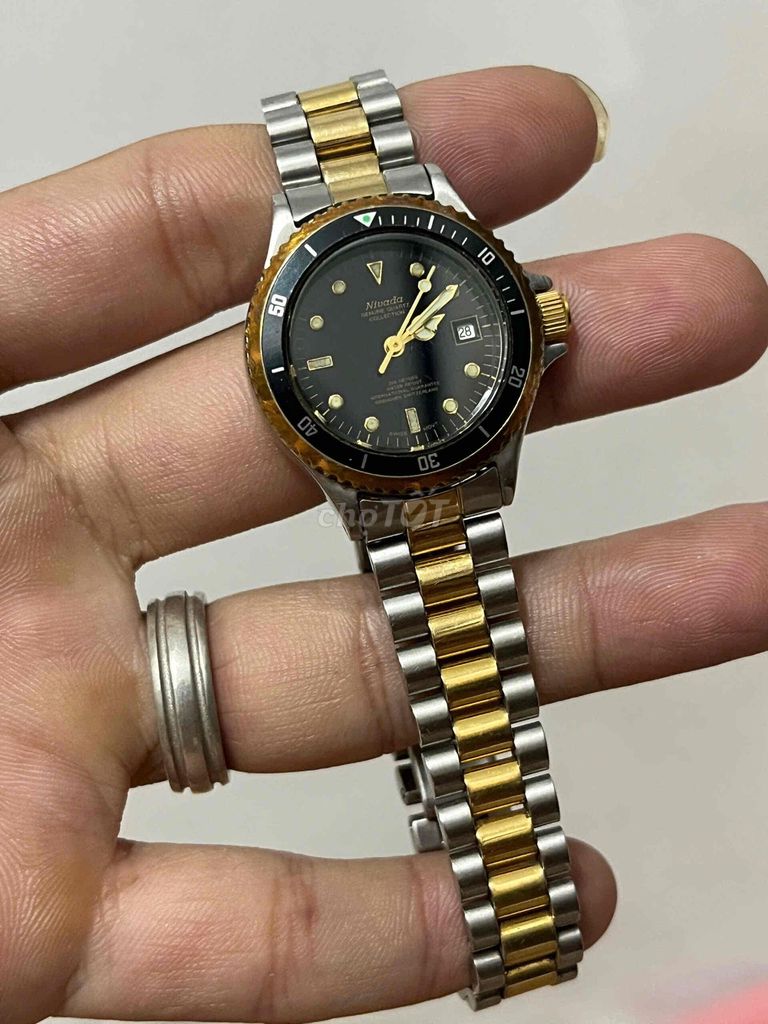Nivada Thuỵ Sĩ submarine lặn 200m niềng xoay. Mua bán Đồng hồ tại Huyện Gò Dầu Tây Ninh được đăng bởi Nguyễn Trung  hình 1