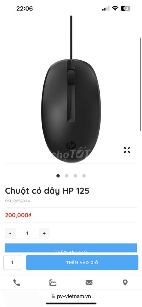 Chuột + Bàn phím dây HP 125 (Mouse + Keyboard)