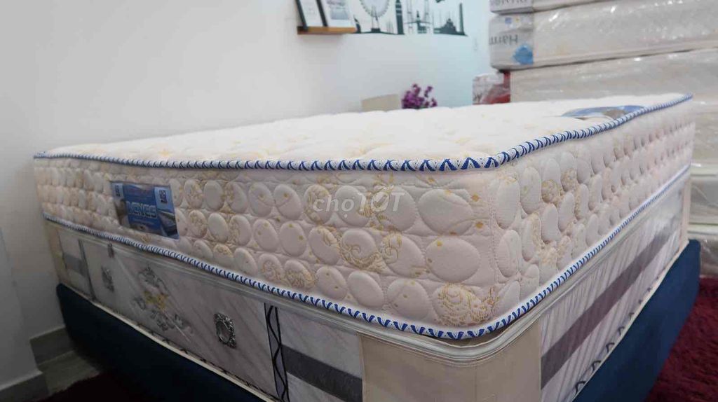 Nệm lò xo màu Trắng. Mua bán Giường, chăn ga gối nệm tại Thành phố Long Xuyên An Giang được đăng bởi shop Diamond Store  hình 1