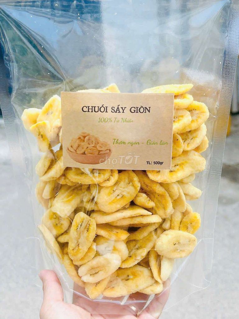 Chuối sấy giòn. Mua bán Đồ ăn, thực phẩm và các loại khác tại Thành phố Thủ Đức Tp Hồ Chí Minh được đăng bởi Hải My hình 1
