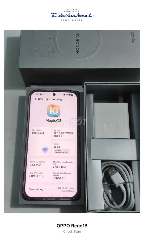 Honor Magic8 Bạc 256GB 12GB. Mua bán Điện thoại tại Thành phố Biên Hòa Đồng Nai được đăng bởi tuấn  hình 1