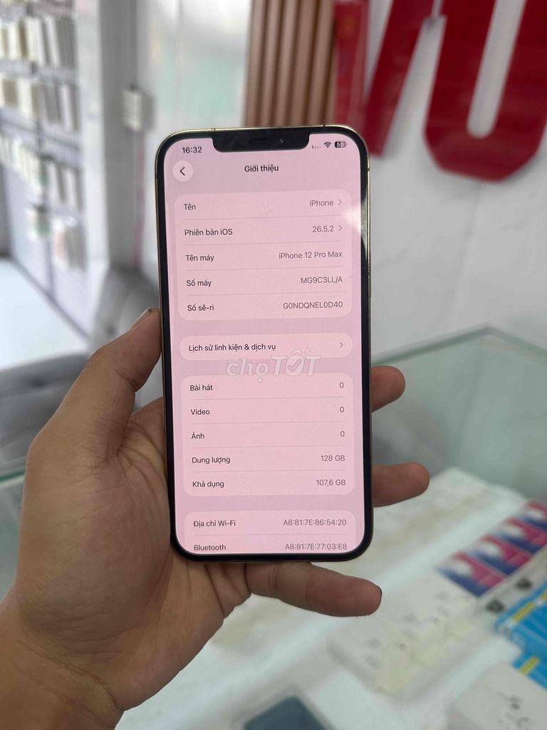 Apple iPhone 12 Pro Max 128GB Vàng 100%. Mua bán Điện thoại tại Huyện Củ Chi Tp Hồ Chí Minh được đăng bởi Vũ An Mobile hình 1