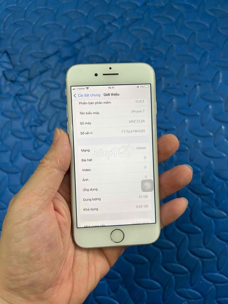 Bán Iphone7 quốc tế mất vân zin cũ. Mua bán Điện thoại tại Quận Hà Đông Hà Nội được đăng bởi Mạnh Mobile hình 1