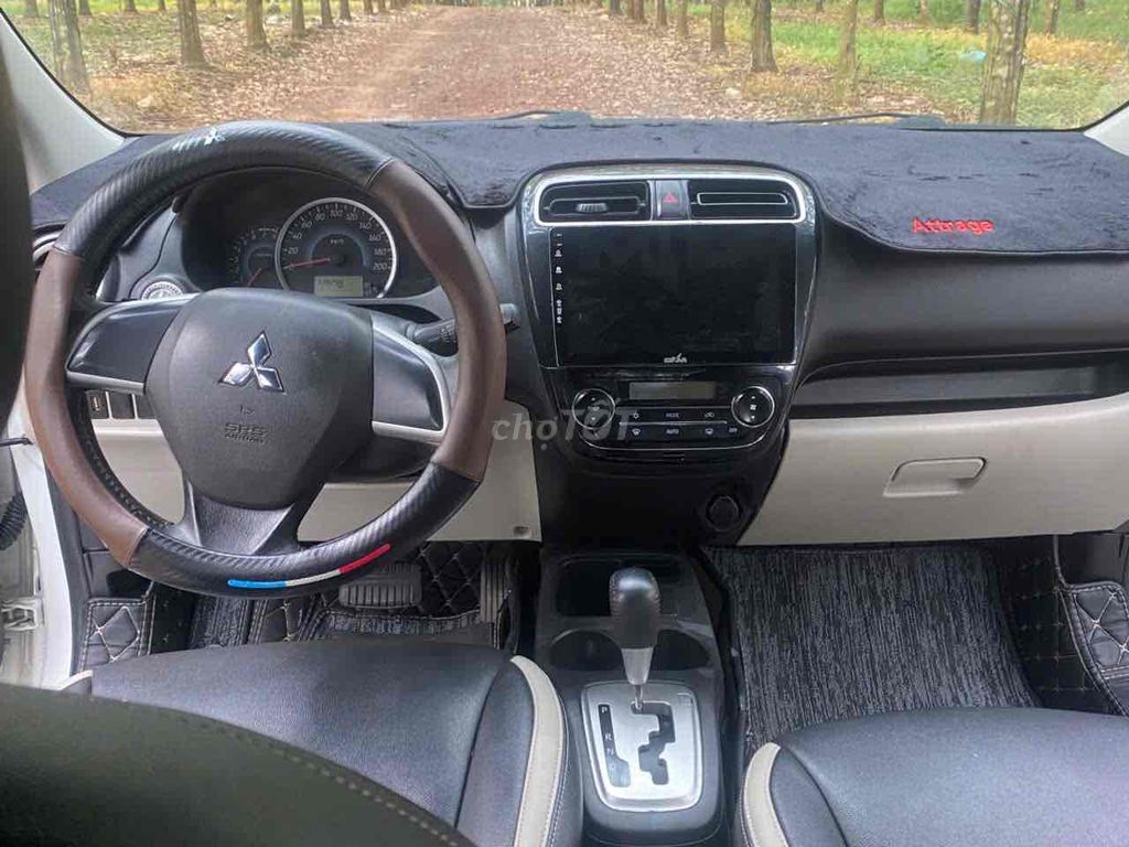 Mitsubishi Attrage 2015 Trắng. Mua bán Ô tô tại Huyện Xuân Lộc Đồng Nai được đăng bởi Thiện LK hình 8