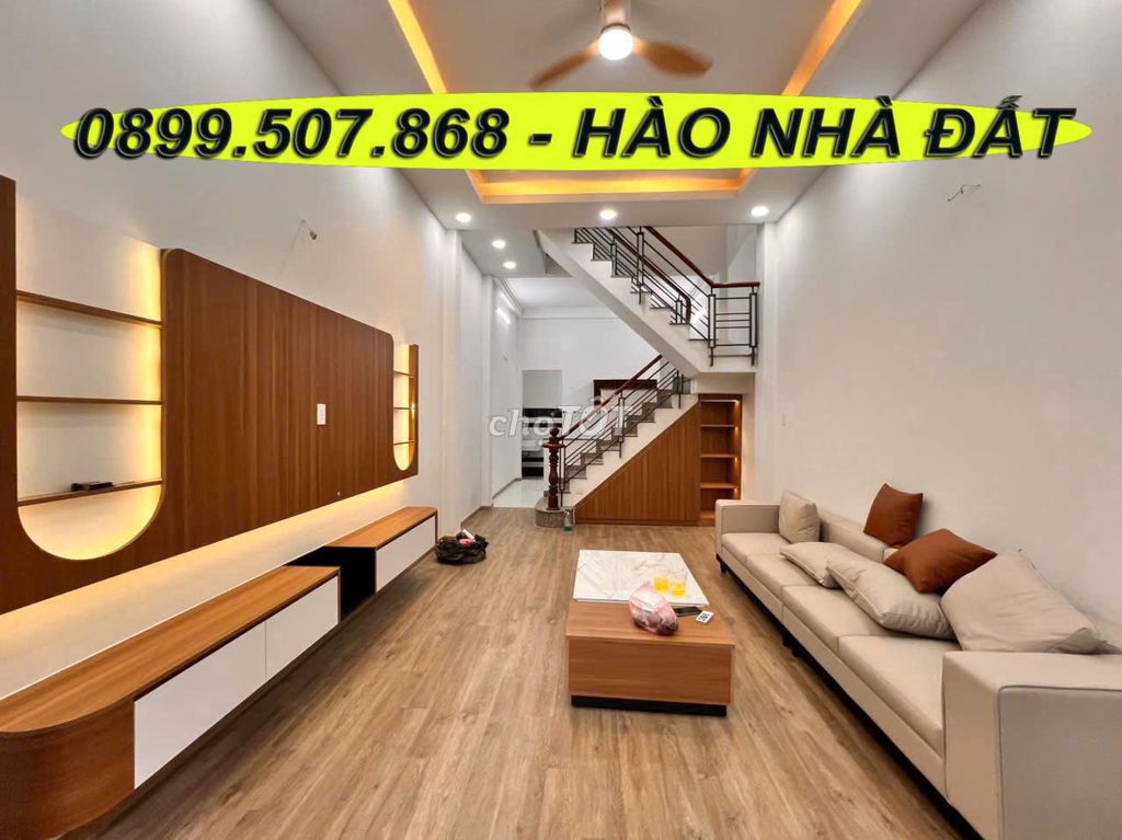 Дом 48.6м², гараж для авто, спальня на первом этаже, Go Xoai, 5 млрд