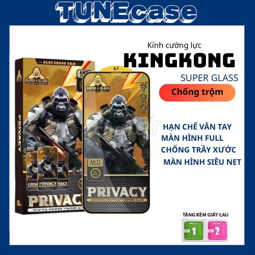 02 Kính cường lực KingKong Chống nhìn trộm iPhone. Mua bán Phụ kiện (Màn hình, Chuột...) tại Thành phố Ninh Bình Ninh Bình được đăng bởi Tuấn hình 1