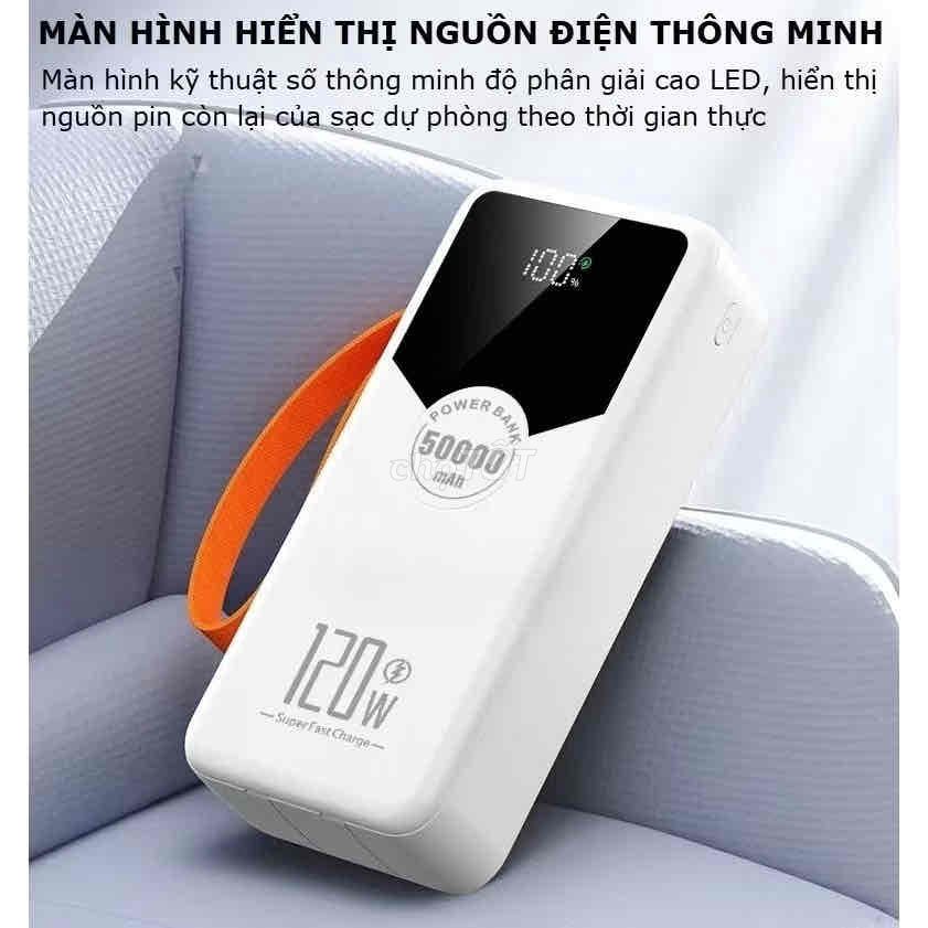 Sạc dự phòng Gutek GT230 sạc nhanh 120W 50000mAh p