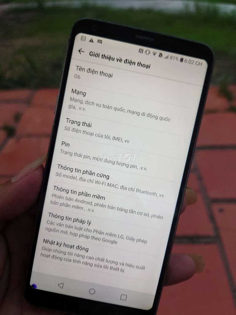 LG G6 chữa cháy full chức năng.. Mua bán Điện thoại tại Huyện Củ Chi Tp Hồ Chí Minh được đăng bởi Hoàng Nguyễn Hồng Ân hình 1