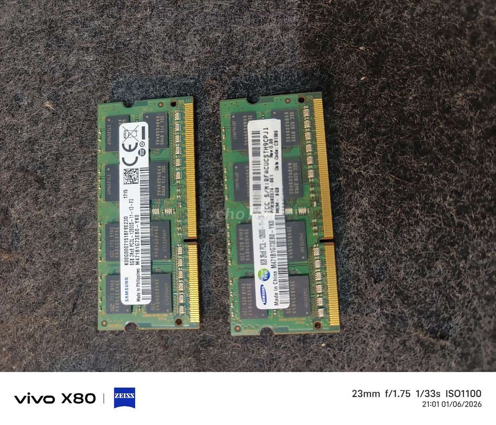 RAM Samsung 8GB DDR3 1600MHz Đã dùng. Mua bán Linh kiện (RAM, Card...) tại Huyện Ân Thi Hưng Yên được đăng bởi Hiếu hình 1