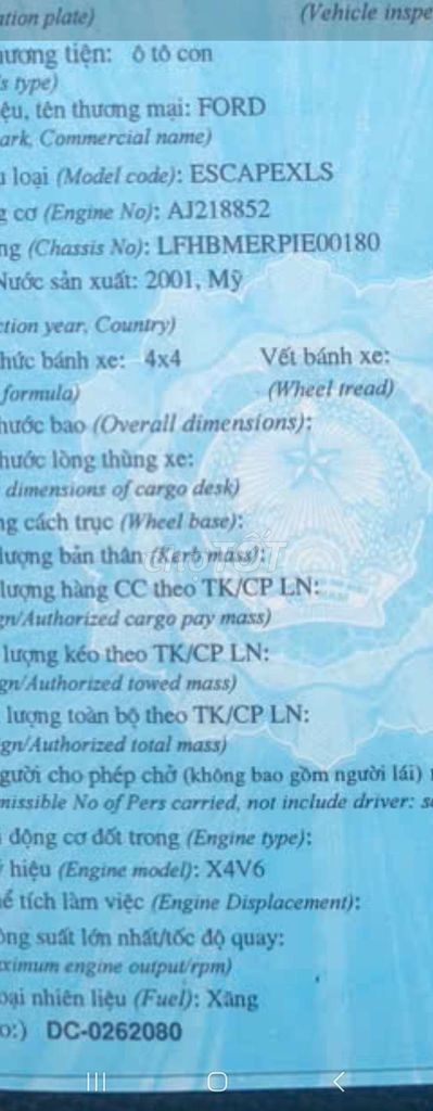 Escape nhâp My. Mua bán Ô tô tại Quận Ninh Kiều Cần Thơ được đăng bởi MINH THIỆN bán xe trả góp hình 13