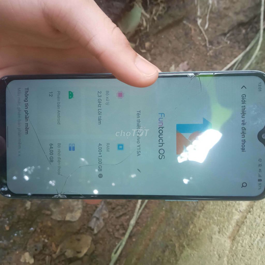 Vivo Y15A 4GB/64GB Xanh Đã dùng. Mua bán Điện thoại tại Huyện Hương Sơn Hà Tĩnh được đăng bởi Tran van duc hình 1