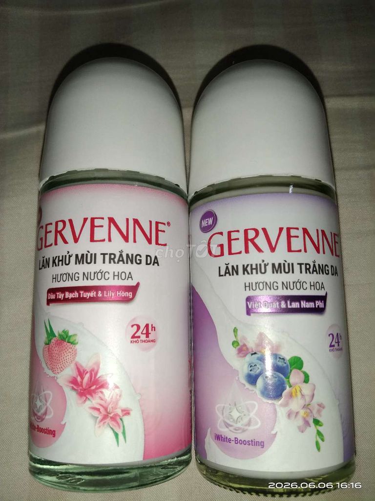 combo 2 Lăn Gervenne Nữ 50ml. Mua bán Phụ kiện thời trang khác tại Quận 8 Tp Hồ Chí Minh được đăng bởi sao đêm  hình 1