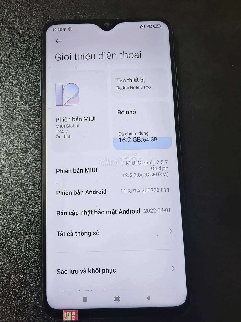 Xiaomi Redmi Note 8 Pro 64GB Xanh. Mua bán Điện thoại tại Quận Tây Hồ Hà Nội được đăng bởi cao than vu hình 1