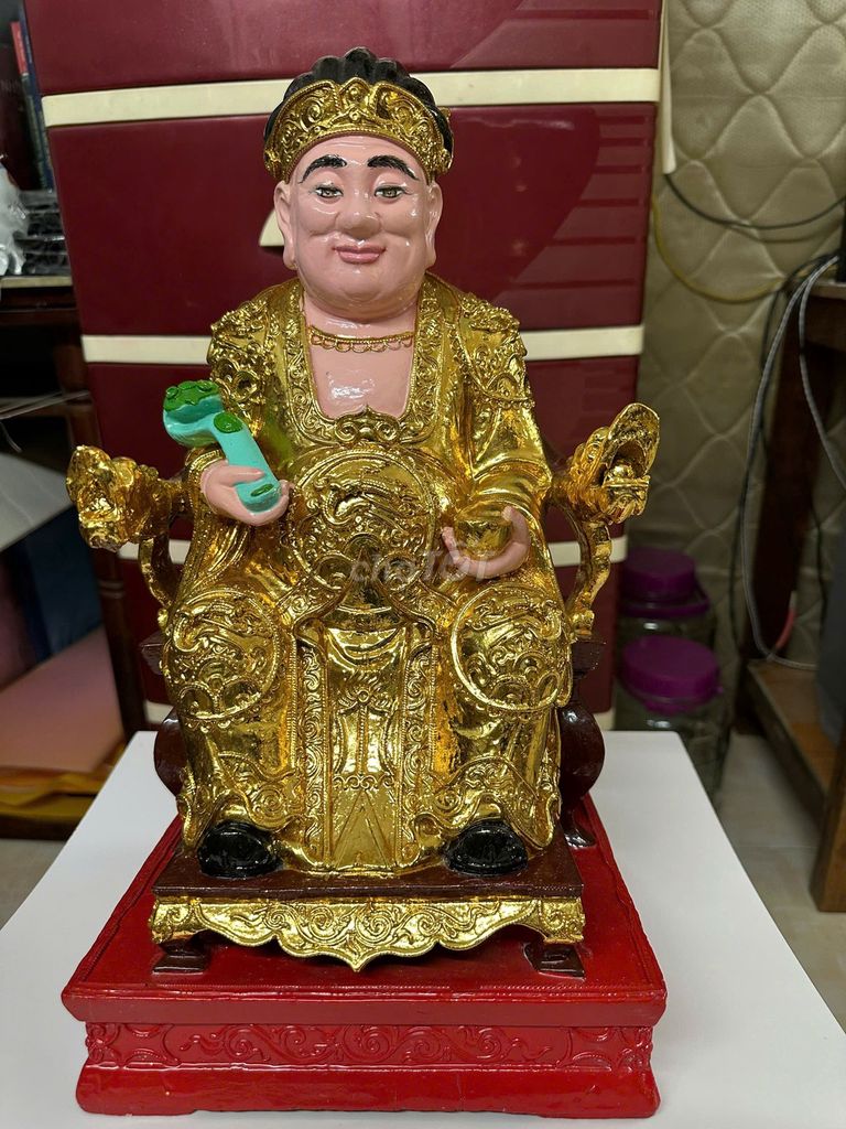 Tượng cổ Thần Tài gỗ sơn son thếp vàng thật 24k. Mua bán Đồ sưu tầm, đồ cổ tại Quận Tân Bình Tp Hồ Chí Minh được đăng bởi Trương Toàn hình 1