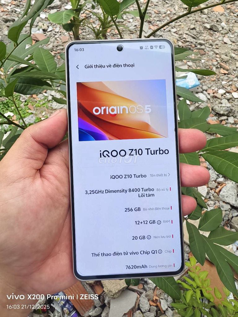 iQOO Z10 Turbo 256GB Bạc. Mua bán Điện thoại tại Quận 7 Tp Hồ Chí Minh được đăng bởi Nguyễn Thành  hình 1