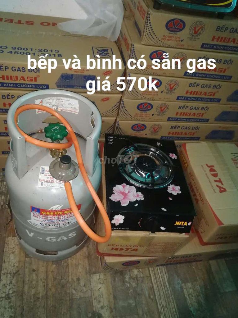 Bếp và bình gas , trọn bộ giá 570k