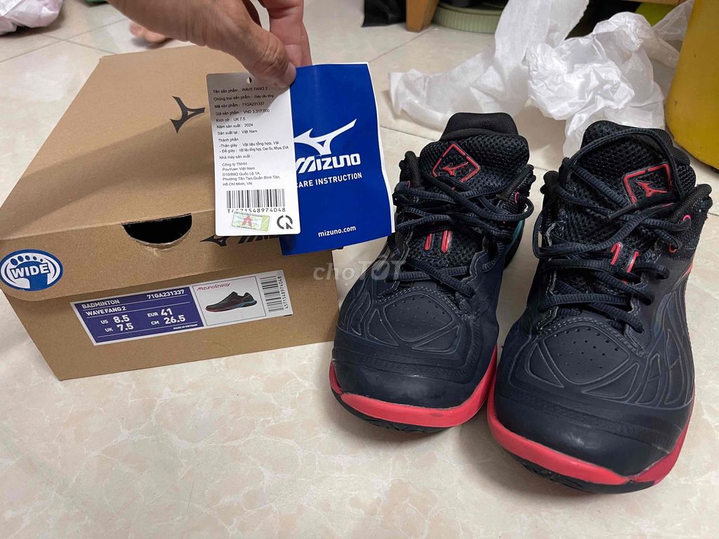 GIÀY CẦU LÔNG MIZUNO WAVE FANG 2 (CHÍNH HÃNG). Mua bán Đồ thể thao, Dã ngoại tại Quận Tân Phú Tp Hồ Chí Minh được đăng bởi Nguyễn Bá Đức Trung hình 1