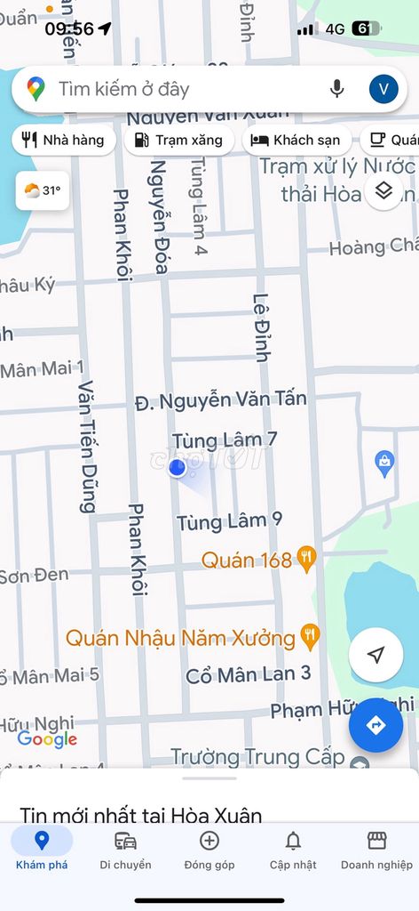 Bán đất đường 7.5m Nguyễn Đoá hướng Tây, Hoà Xuân, Cẩm Lệ giá rẻ