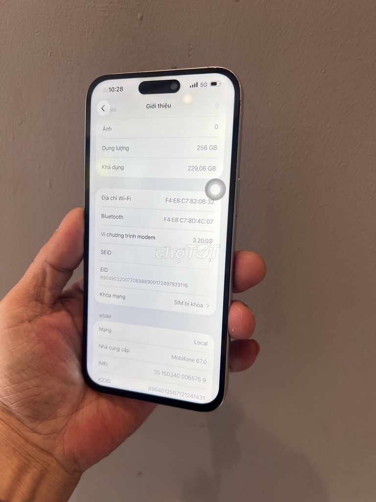 Thanh lý cho khách iPhone 15 Pro Max 256GB Trắng. Mua bán Điện thoại tại Quận Phú Nhuận Tp Hồ Chí Minh được đăng bởi Thanh hình 1