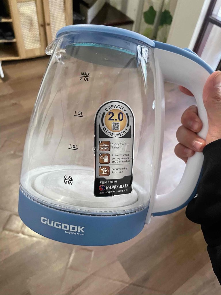 Ấm siêu tốc Gugook 2.0L Xanh dương. Mua bán Bếp, lò, đồ điện nhà bếp tại Quận Hoàn Kiếm Hà Nội được đăng bởi Dinh Phuong hình 1