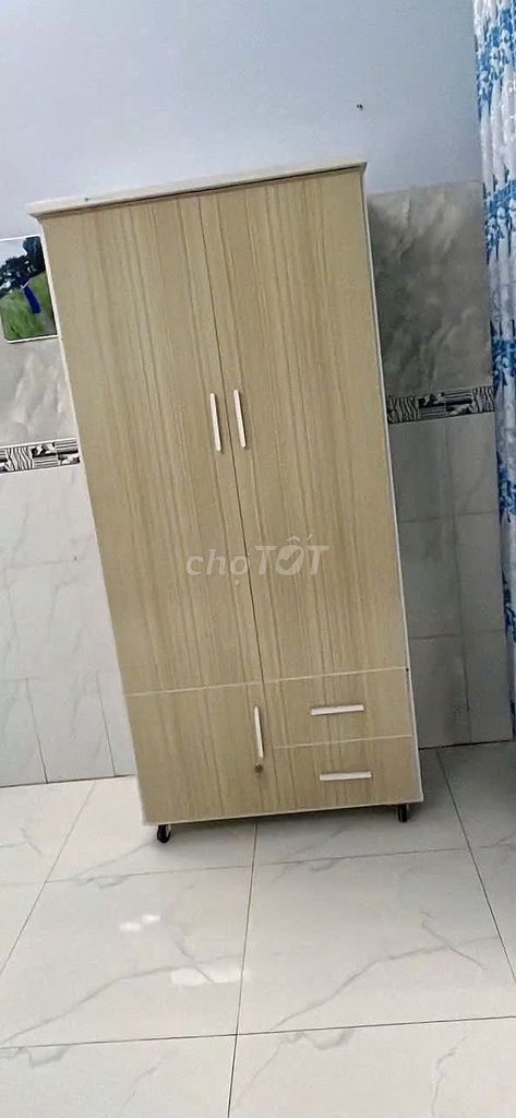 Tủ nhựa Đài Loan mẫu 2 cánh cao 1m8 x ngang 85cm