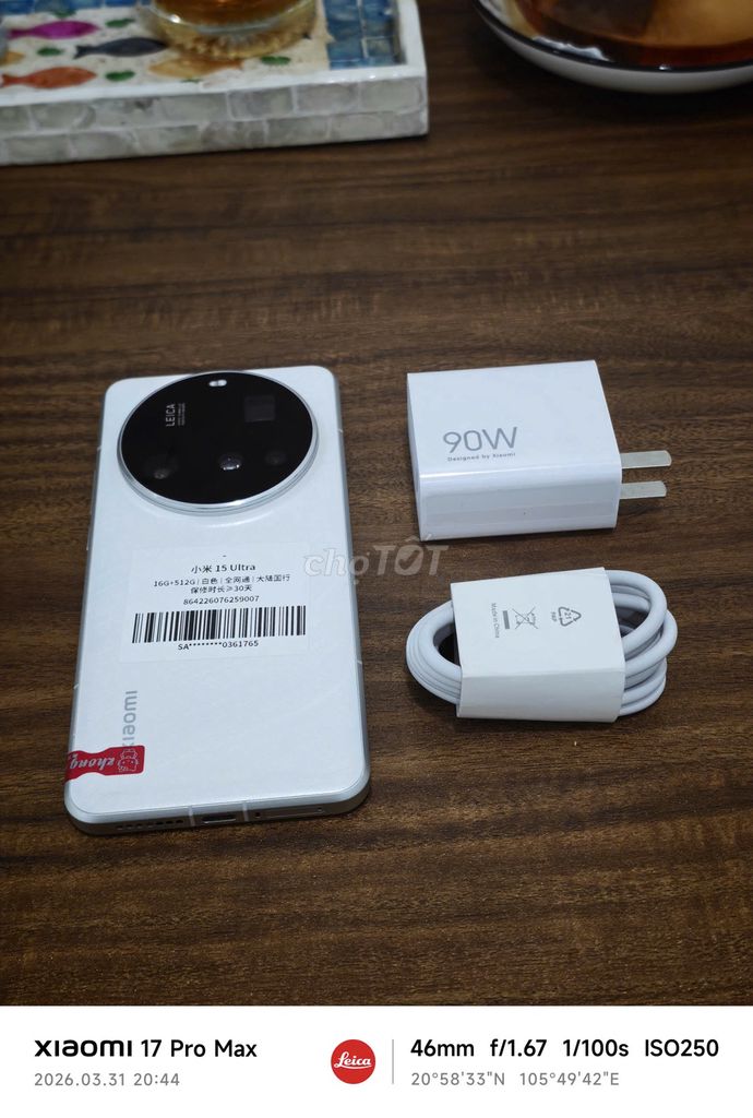 Xiaomi Mi 15 Ultra 16/512 sạc 90w có ship COD. Mua bán Điện thoại tại Quận Hoàng Mai Hà Nội được đăng bởi Trần Ngọc Hiếu hình 1