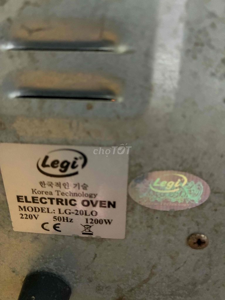 Lò nướng điện Legi LG-20LO Đen. Mua bán Bếp, lò, đồ điện nhà bếp tại Quận Bình Tân Tp Hồ Chí Minh được đăng bởi Trân hình 1