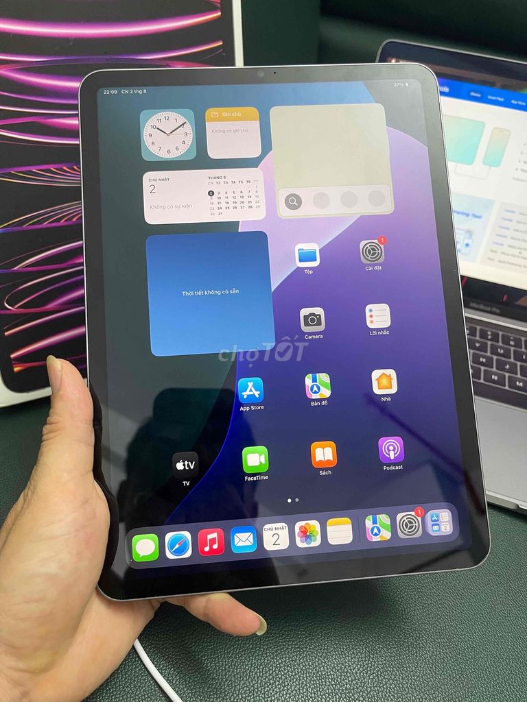 Apple iPad Pro M2 Xám pin 96%. Mua bán Máy tính bảng tại Huyện Thanh Trì Hà Nội được đăng bởi le An ipad hình 1