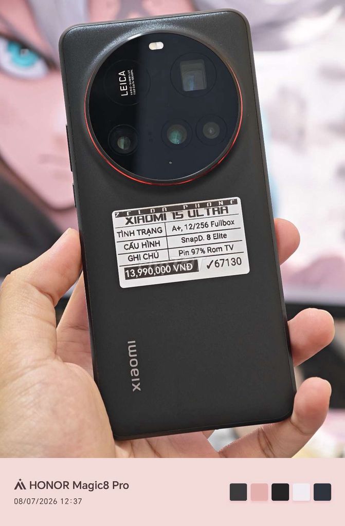 Xiaomi 15 Ultra 12GB/256GB Đen. Mua bán Điện thoại tại Quận Ninh Kiều Cần Thơ được đăng bởi Zelda Phone hình 1