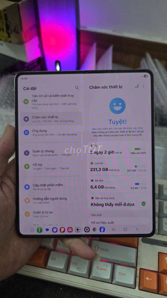 Samsung Galaxy Z Fold5 12GB/256GB xanh. Mua bán Điện thoại tại Quận Thanh Xuân Hà Nội được đăng bởi Shandp thanh xuân hình 1