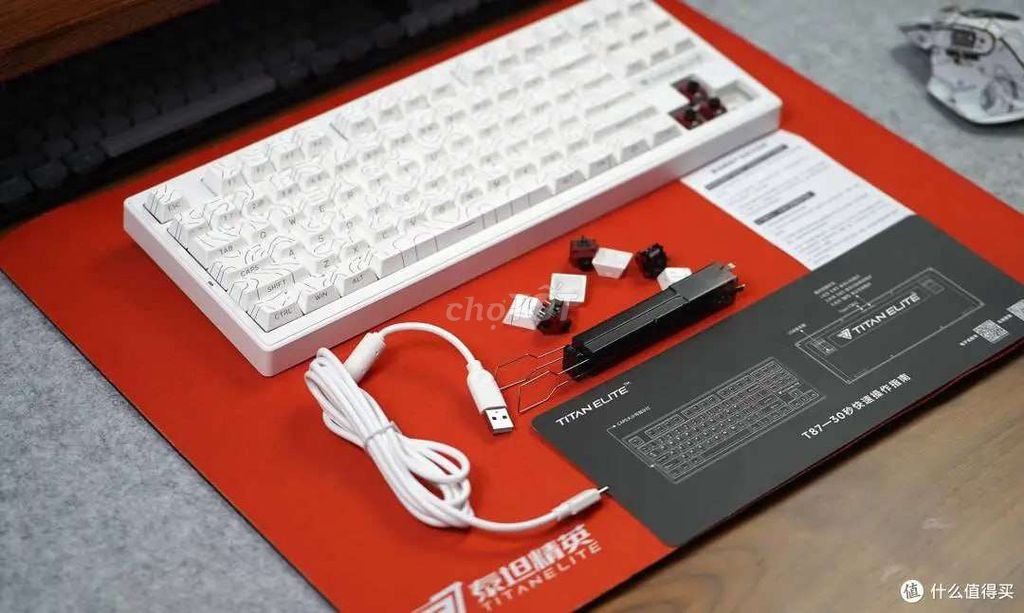 Bàn phím cơ Titan Elite T87 TKL 87 phím Trắng. Mua bán Phụ kiện (Màn hình, Chuột...) tại Quận Hoàng Mai Hà Nội được đăng bởi Hoang N hình 1