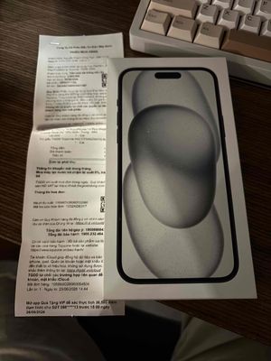Apple iPhone 15 Plus màu đen 128GB VNA 99,99%