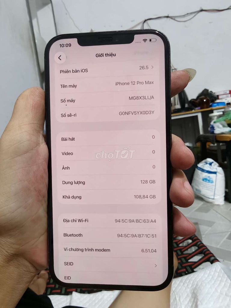 Apple iPhone 12 Pro Max 128GB Xám. Mua bán Điện thoại tại Thành phố Bến Tre Bến Tre được đăng bởi Từ Tuấn Bến Tre hình 1