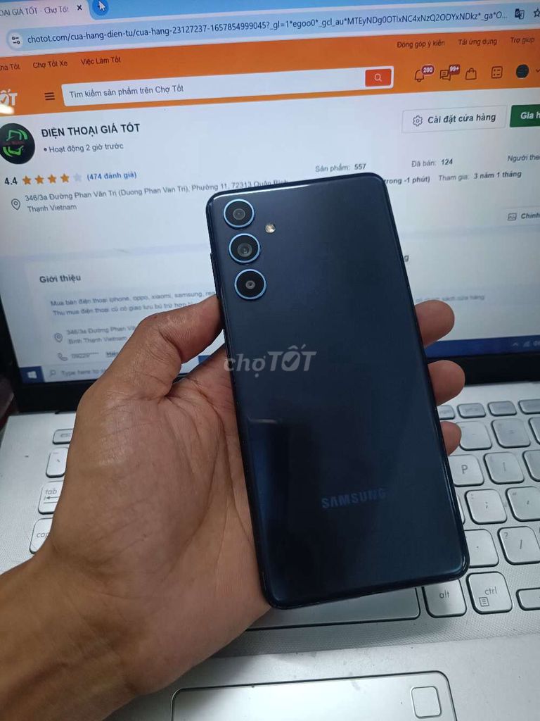 SAMSUNG M54 8GB.256GB PIN 6000 EXYNOS 1380 ZIN ĐẸP. Mua bán Điện thoại tại Quận Bình Thạnh Tp Hồ Chí Minh được đăng bởi Dân Mobile hình 1