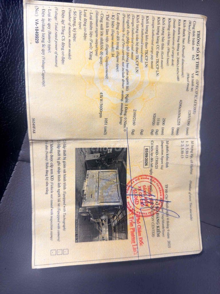 Chính chủ bán xe như mới 2022. Mua bán Xe tải, xe ben tại Quận Gò Vấp Tp Hồ Chí Minh được đăng bởi Xe Máy Bảo Trọng  hình 5