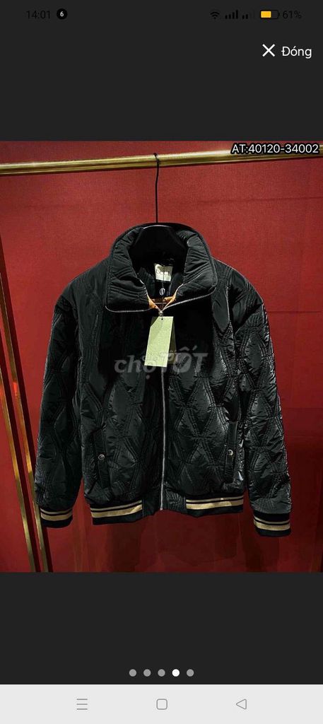 Áo khoác Gucci Nam màu Đen hàng như mới 99%. Mua bán Quần áo tại Huyện Diễn Châu Nghệ An được đăng bởi Phạm Mạnh hình 1