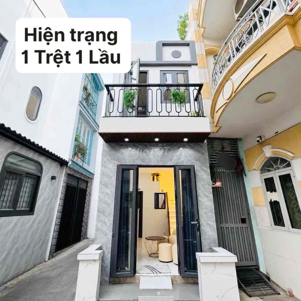 🏡 TRỆT LẦU HẺM 4M - SỔ HỒNG RIÊNG - GẦN CHỢ GV