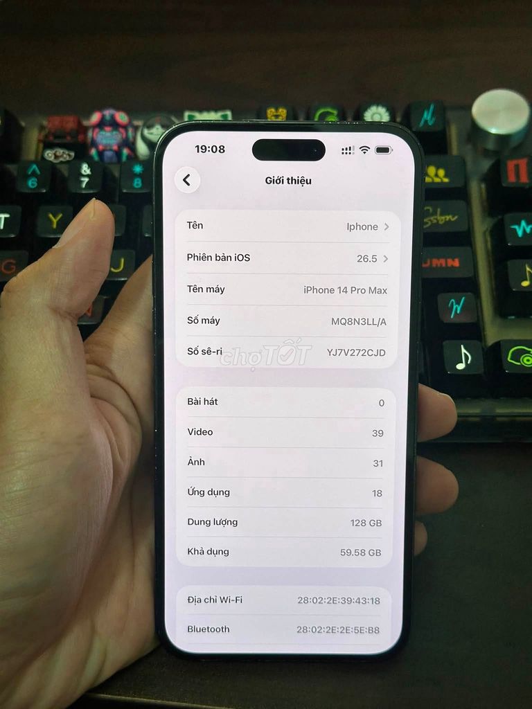 iphone 14 pro max 128gb đen 98% chính chủ. Mua bán Điện thoại tại Quận 5 Tp Hồ Chí Minh được đăng bởi Triệu Huy hình 1