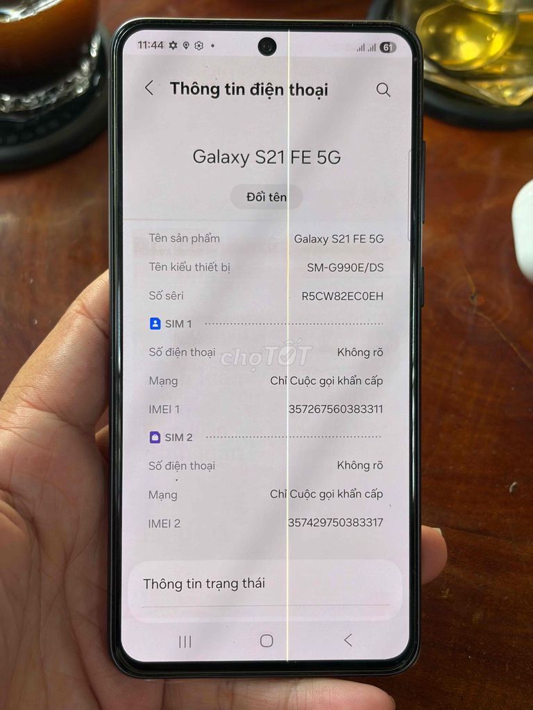 Samsung Galaxy S21 FE 5G Đen Sọc 1 vạch. Mua bán Điện thoại tại Quận Bình Thạnh Tp Hồ Chí Minh được đăng bởi Phone27 hình 1